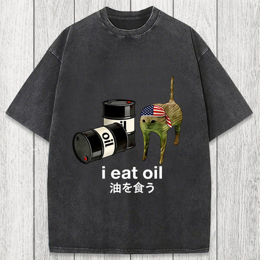 Tokyosol I Eat Oil Washed T-Shirt