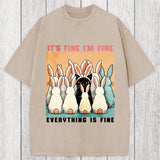 Tokyosol Black Cat Easter Washed T-Shirt