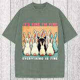 Tokyosol Black Cat Easter Washed T-Shirt
