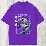 Tokyosol Koi Fish Great Wave Washed T-Shirt