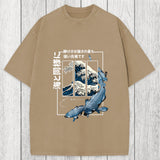 Tokyosol Koi Fish Great Wave Washed T-Shirt