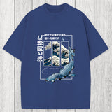 Tokyosol Koi Fish Great Wave Washed T-Shirt