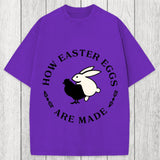 Tokyosol Bold Funny Easter Bunny Washed T-Shirt