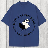 Tokyosol Bold Funny Easter Bunny Washed T-Shirt