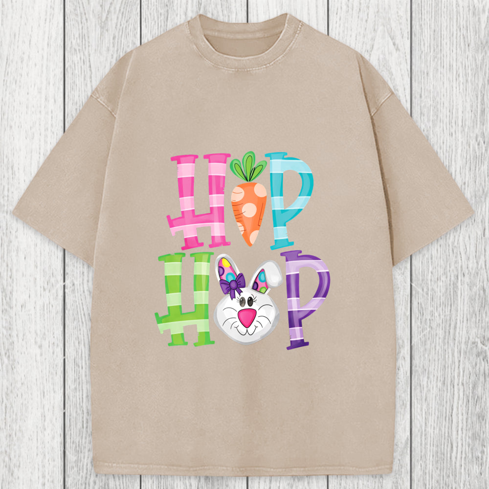 Tokyosol Hip Hop Easter Bunny Washed T-Shirt
