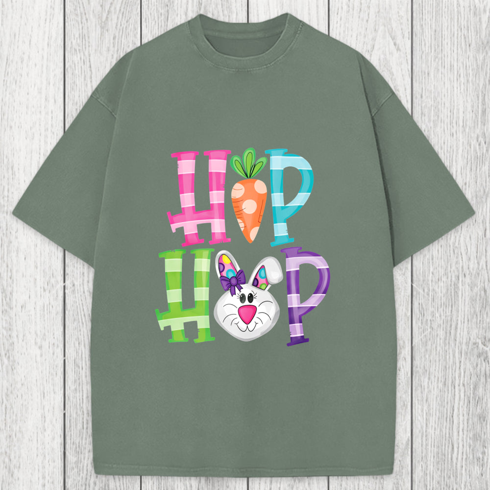Tokyosol Hip Hop Easter Bunny Washed T-Shirt