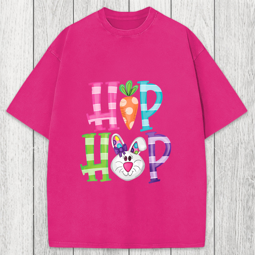 Tokyosol Hip Hop Easter Bunny Washed T-Shirt