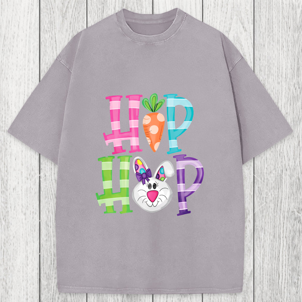 Tokyosol Hip Hop Easter Bunny Washed T-Shirt