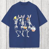 Tokyosol Easter Dancing Skeleton Washed T-Shirt
