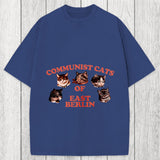 Tokyosol Communist Cats Of East Berlin Washed T-Shirt