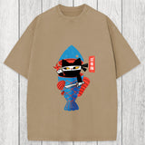 Tokyosol Neko Ninja Washed T-Shirt