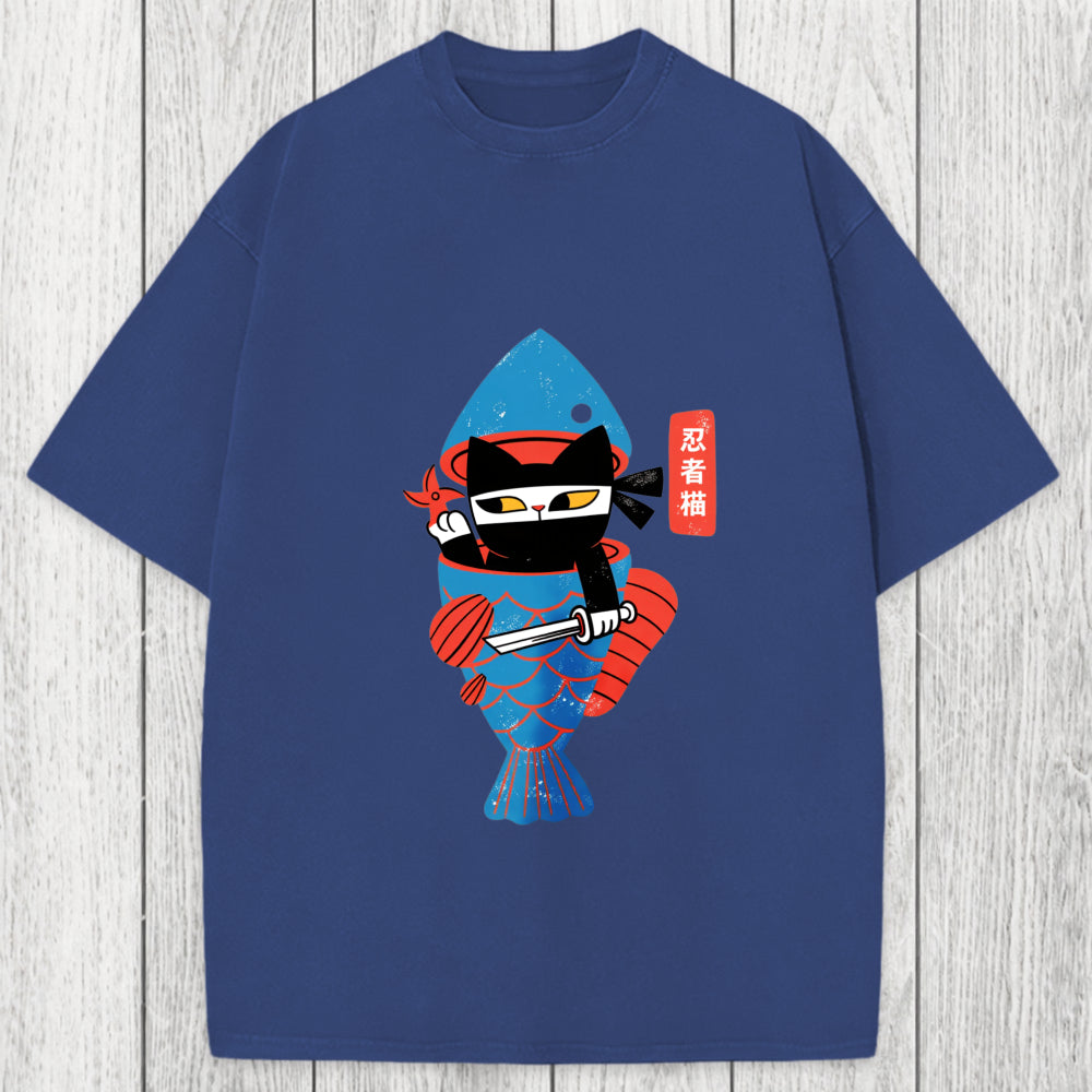 Tokyosol Neko Ninja Washed T-Shirt