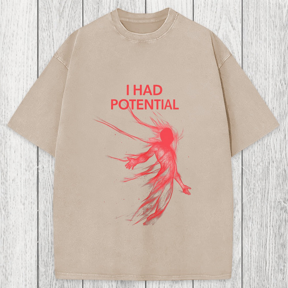 Tokyosol I Had Potential Washed T-Shirt