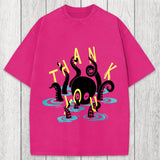 Tokyosol Octopus In Water Thank You Washed T-Shirt
