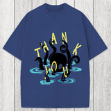 Tokyosol Octopus In Water Thank You Washed T-Shirt