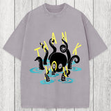 Tokyosol Octopus In Water Thank You Washed T-Shirt