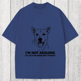 Tokyosol Stubborn Dog Defending His Point Washed T-Shirt