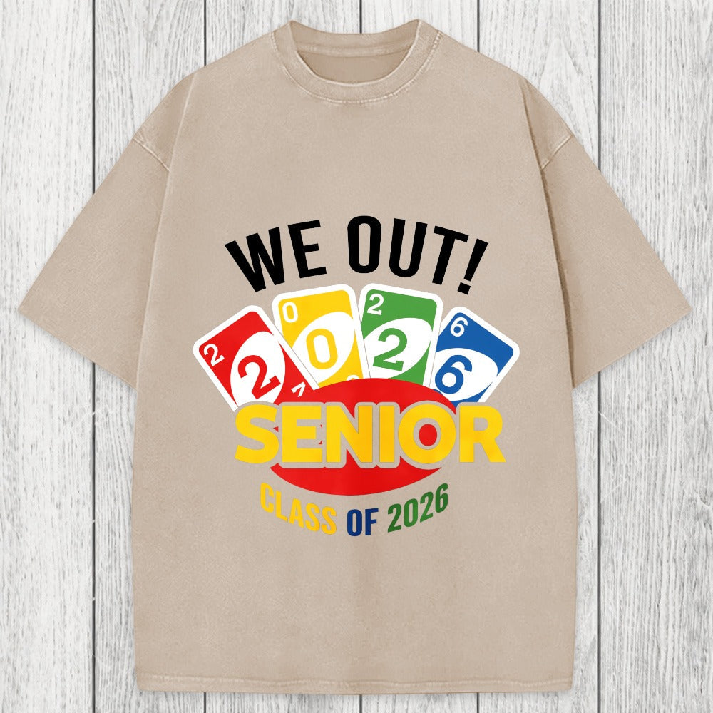 Tokyosol We Out Senior Class of 2026 Washed T-Shirt