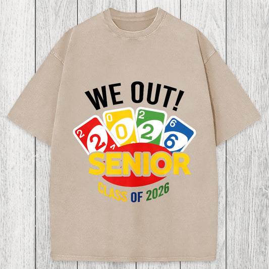 Tokyosol We Out Senior Class of 2026 Washed T-Shirt