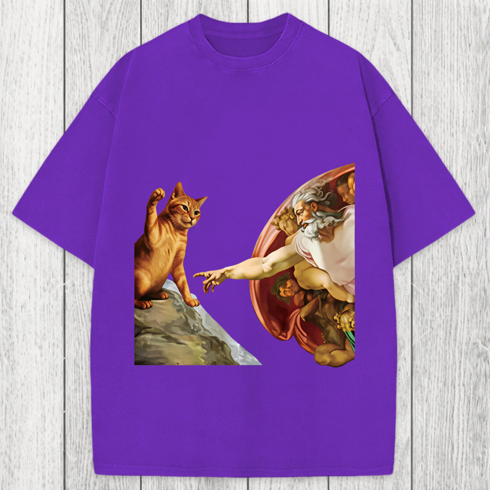 Tokyosol The Creation of Cat Washed T-Shirt