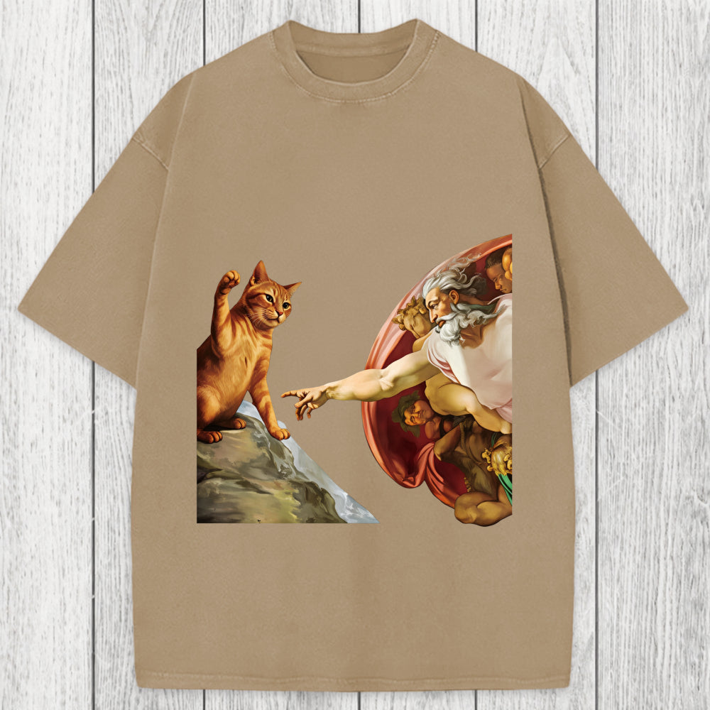 Tokyosol The Creation of Cat Washed T-Shirt