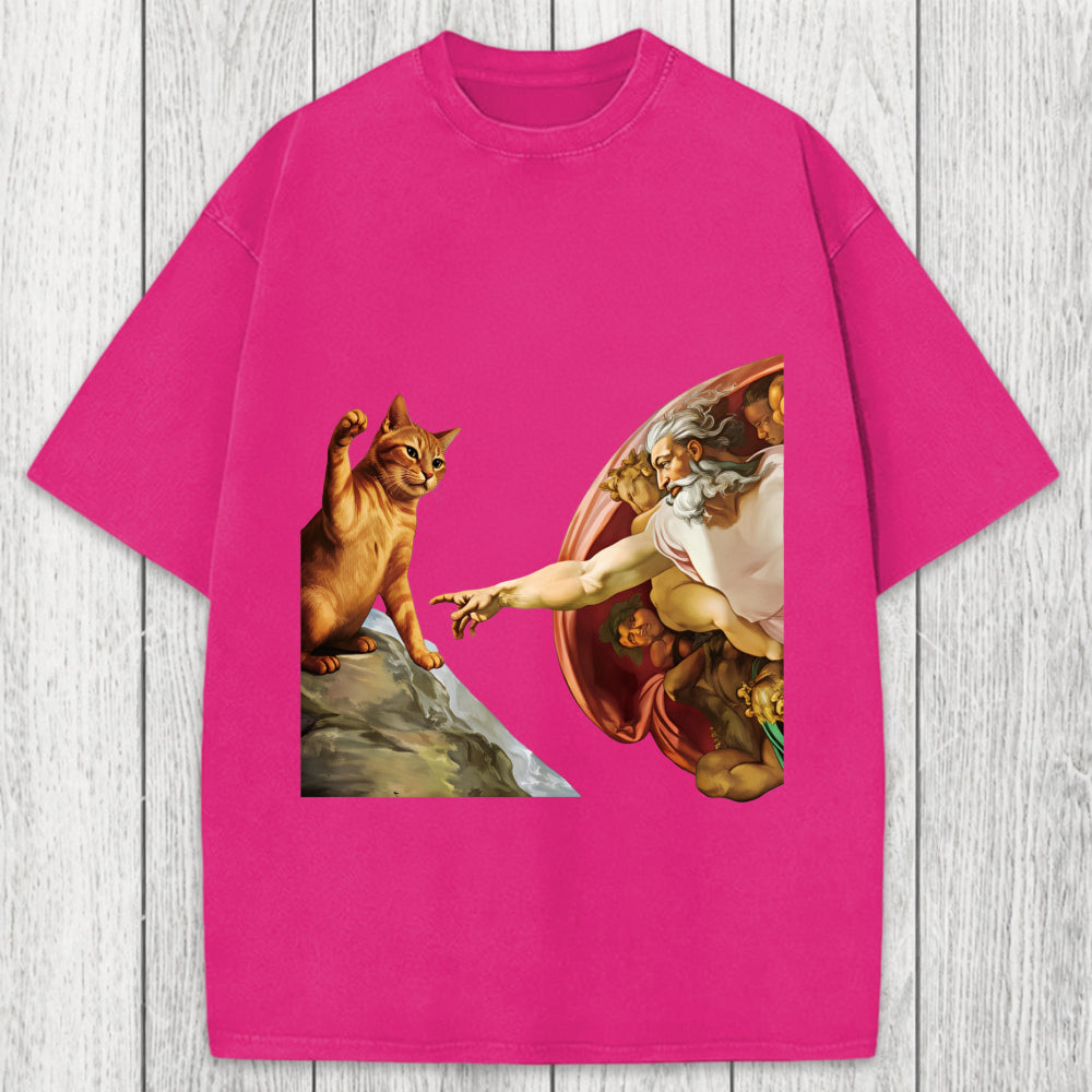 Tokyosol The Creation of Cat Washed T-Shirt