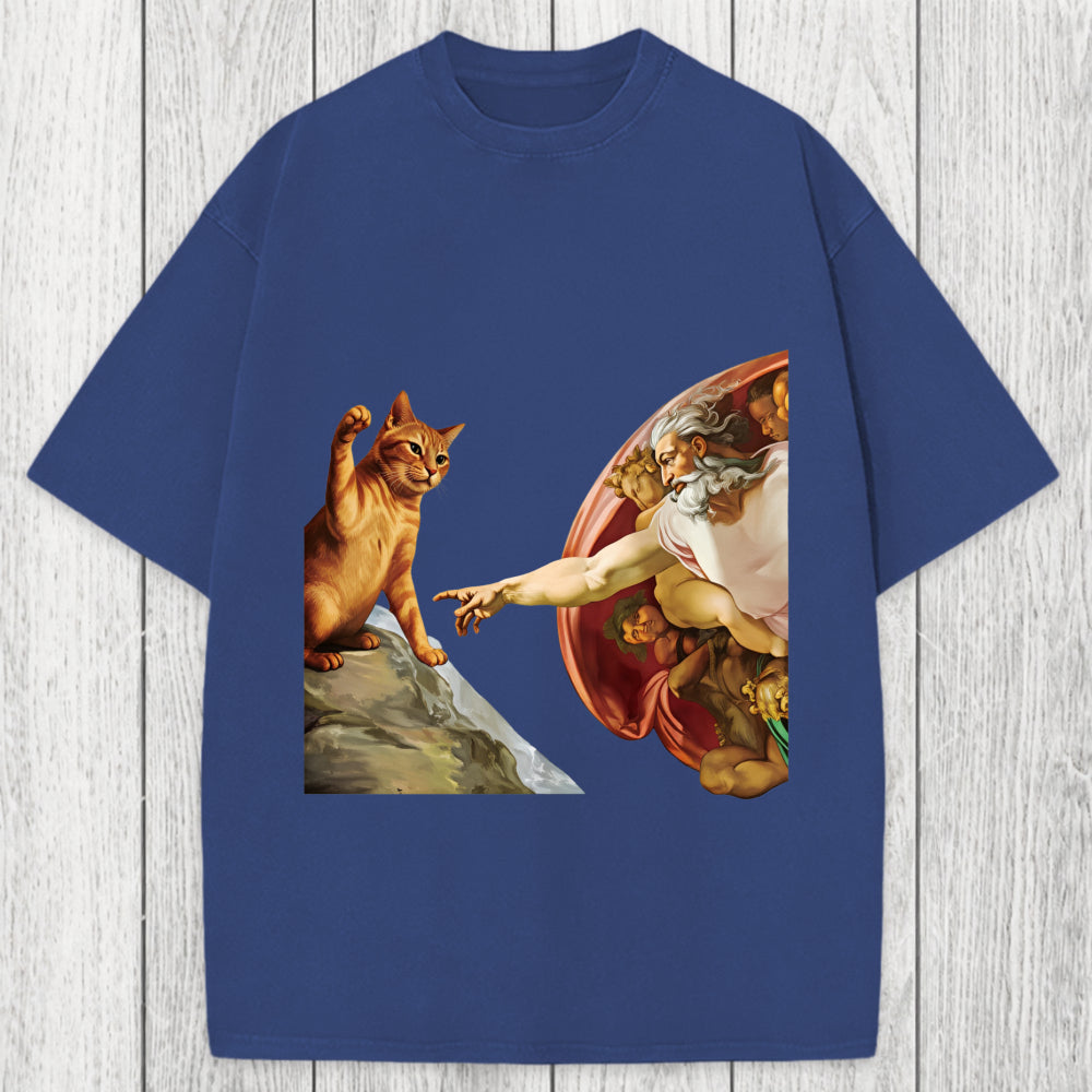 Tokyosol The Creation of Cat Washed T-Shirt
