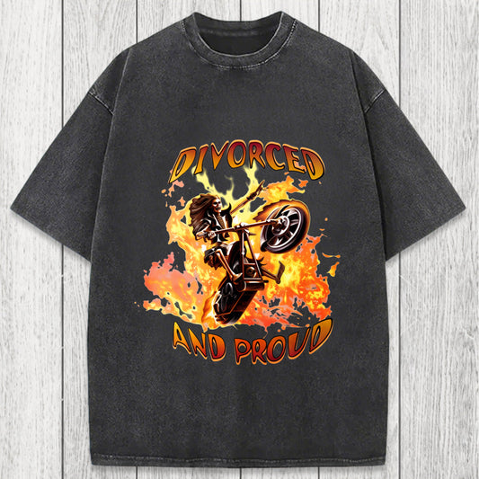 Tokyosol Divorced And Proud Washed T-Shirt