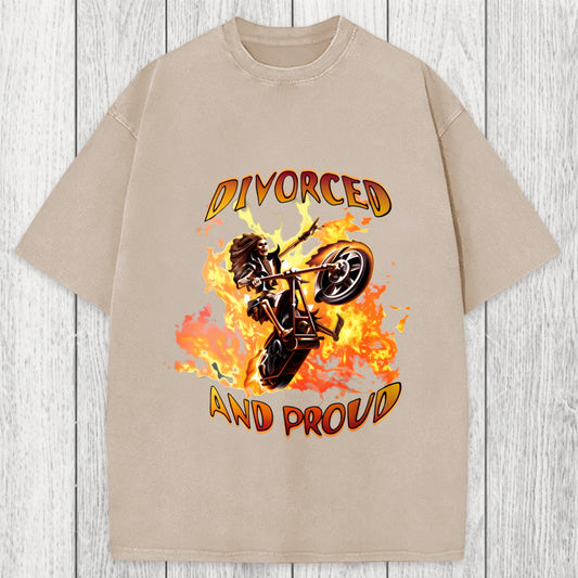 Tokyosol Divorced And Proud Washed T-Shirt
