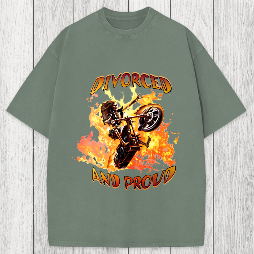 Tokyosol Divorced And Proud Washed T-Shirt