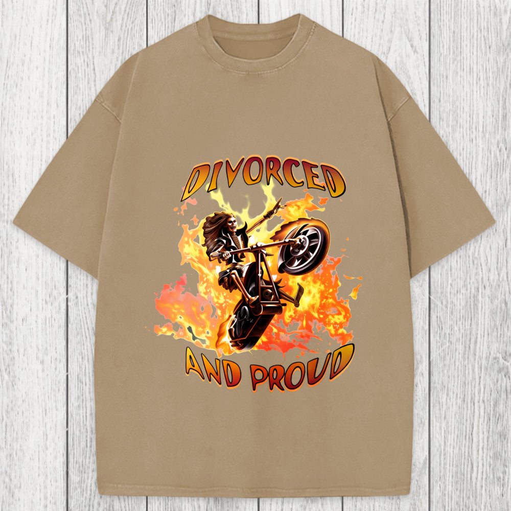 Tokyosol Divorced And Proud Washed T-Shirt