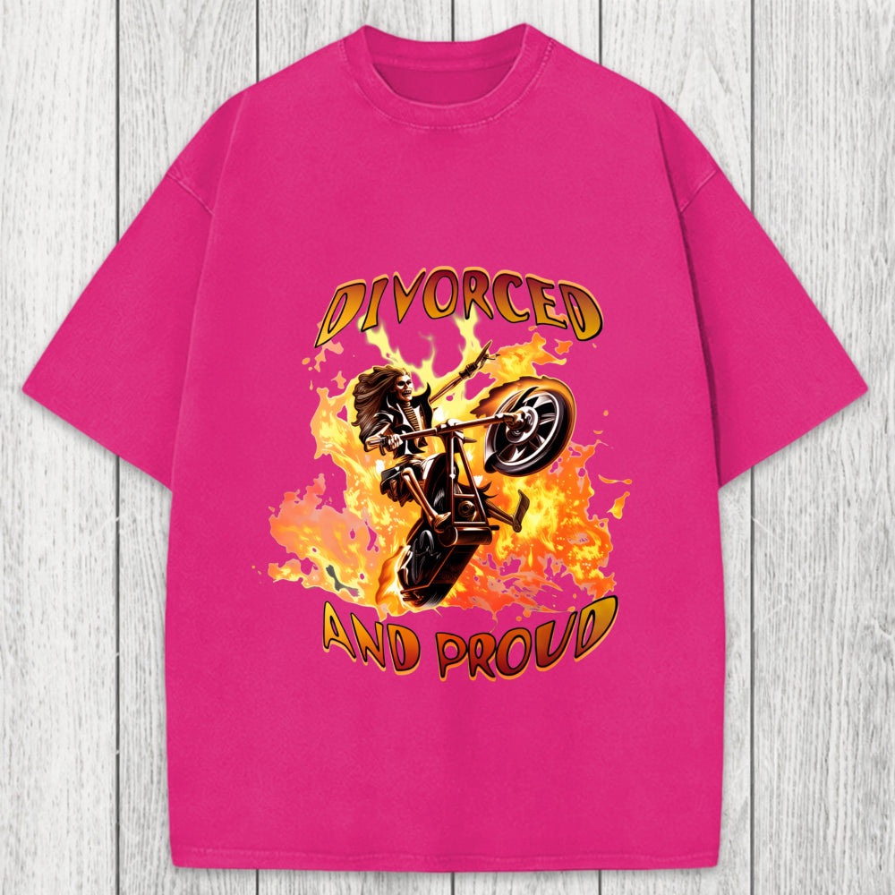 Tokyosol Divorced And Proud Washed T-Shirt