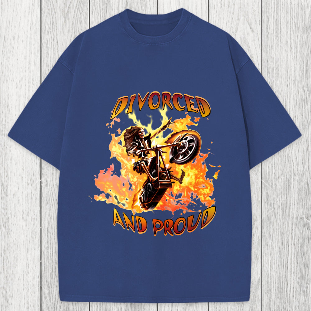 Tokyosol Divorced And Proud Washed T-Shirt