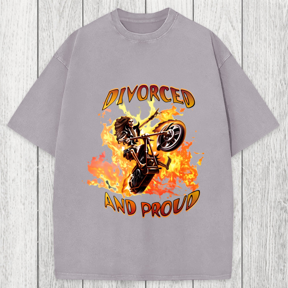 Tokyosol Divorced And Proud Washed T-Shirt