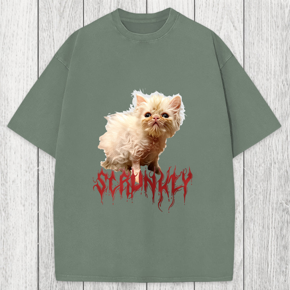 Tokyosol Scrunkly Wisp Washed T-Shirt