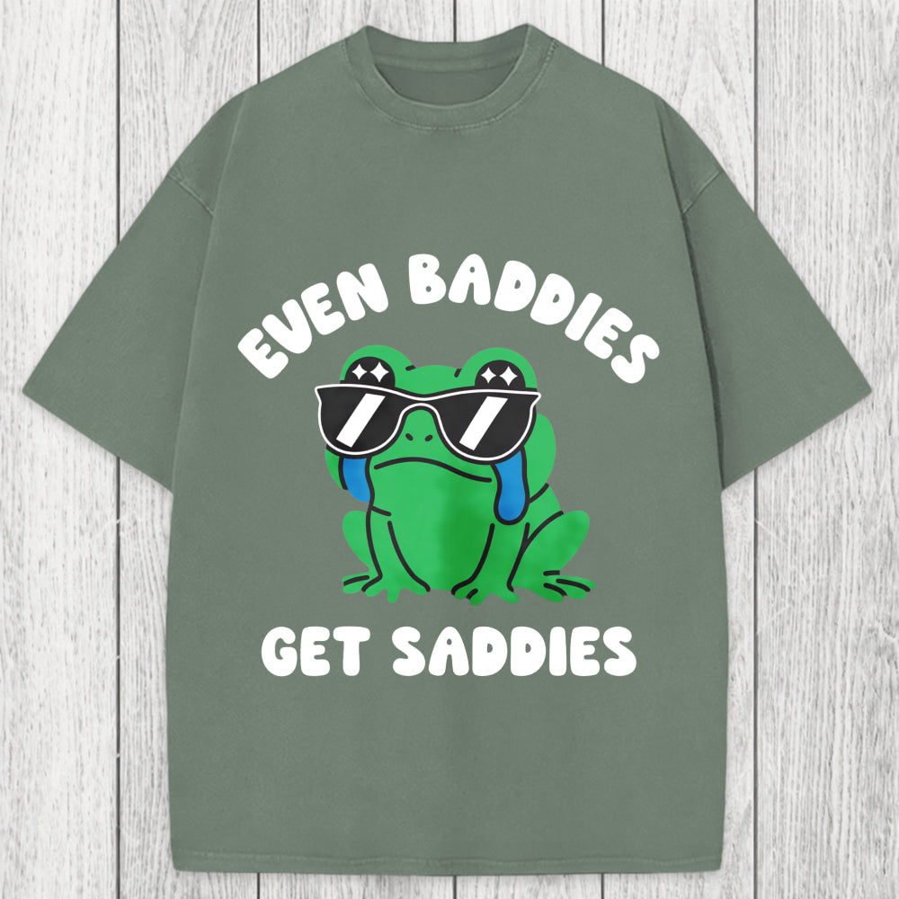 Tokyosol Even Baddies Get Saddies Washed T-Shirt