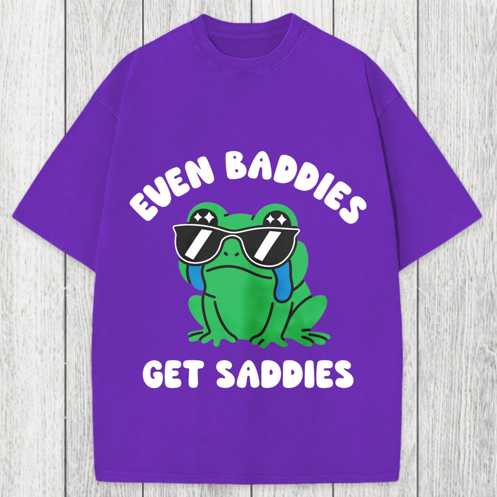 Tokyosol Even Baddies Get Saddies Washed T-Shirt