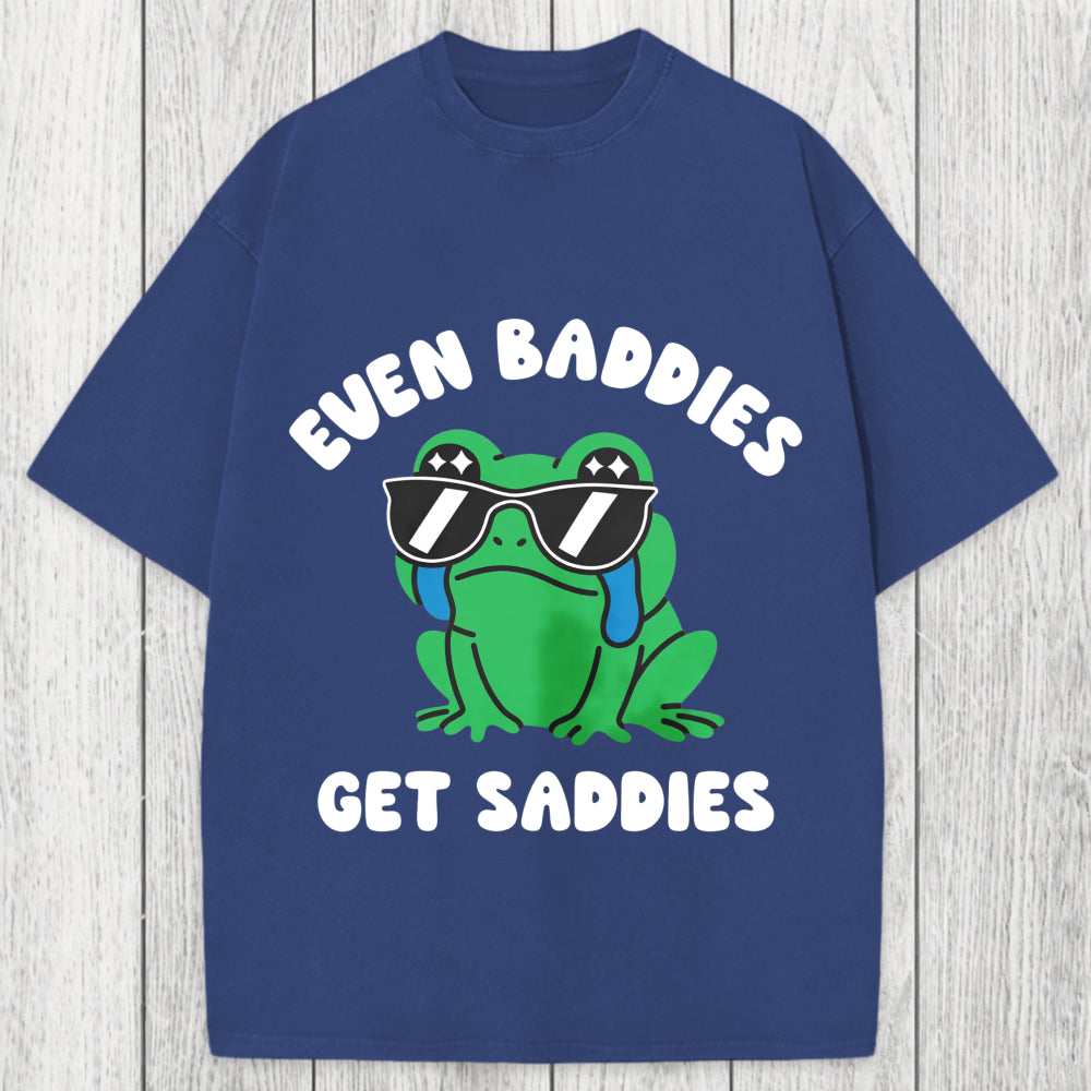 Tokyosol Even Baddies Get Saddies Washed T-Shirt