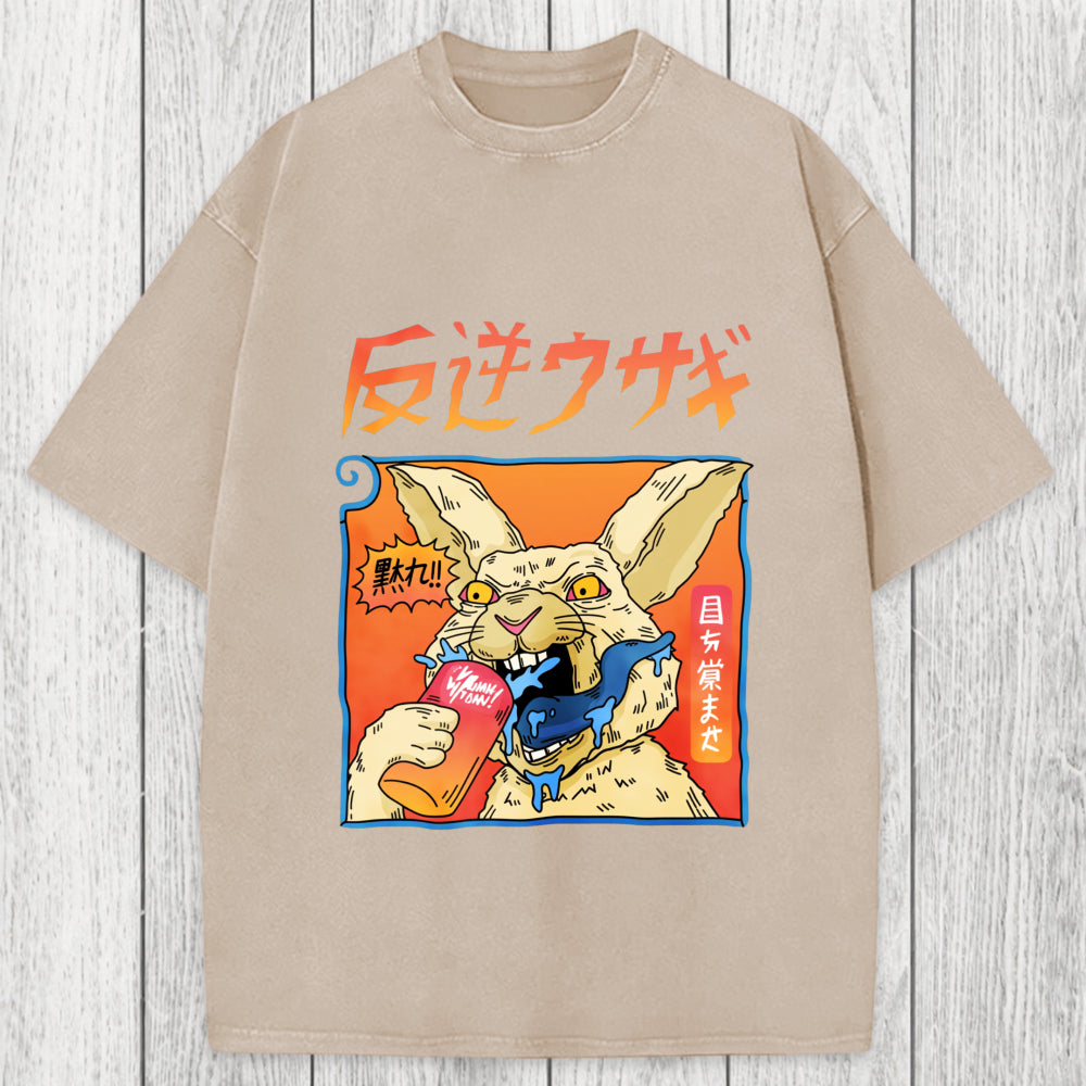 Tokyosol Rebellious Rabbit Washed T-Shirt
