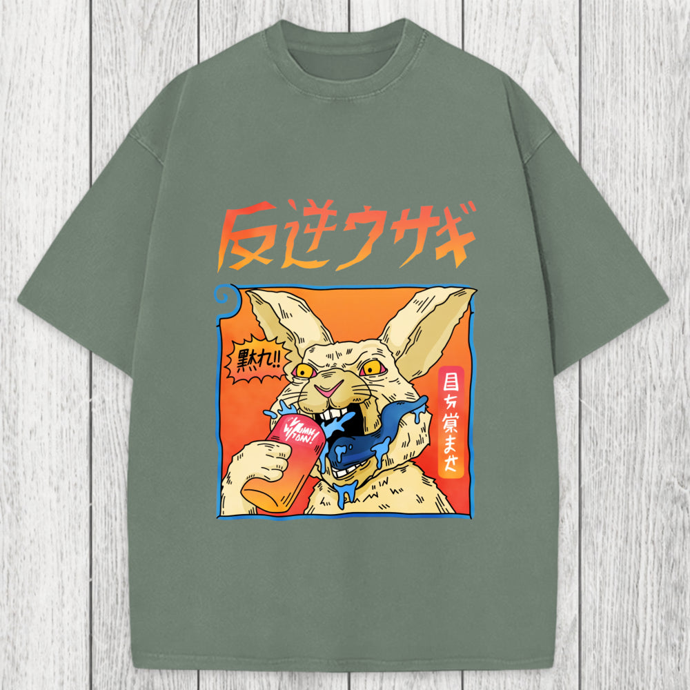 Tokyosol Rebellious Rabbit Washed T-Shirt