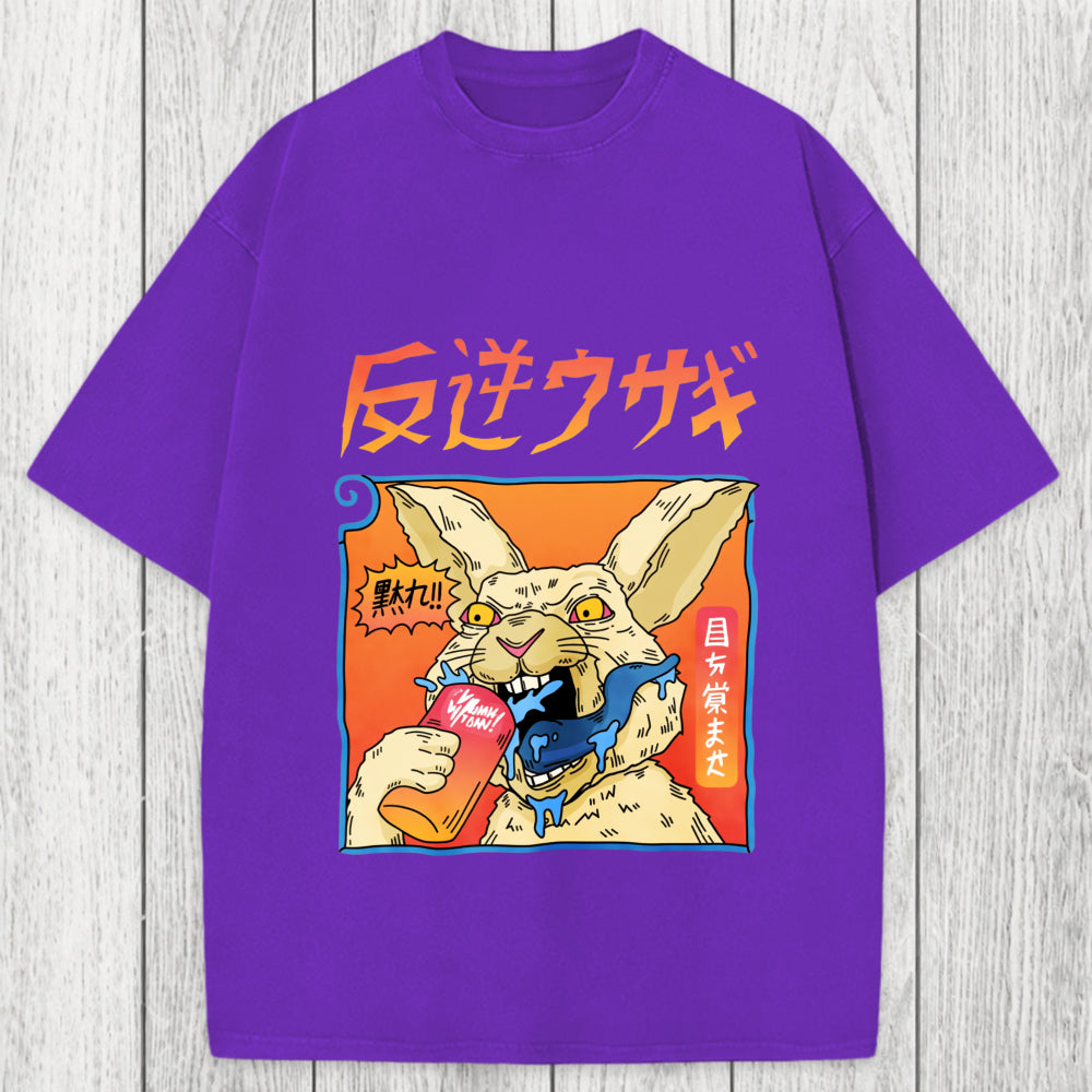 Tokyosol Rebellious Rabbit Washed T-Shirt