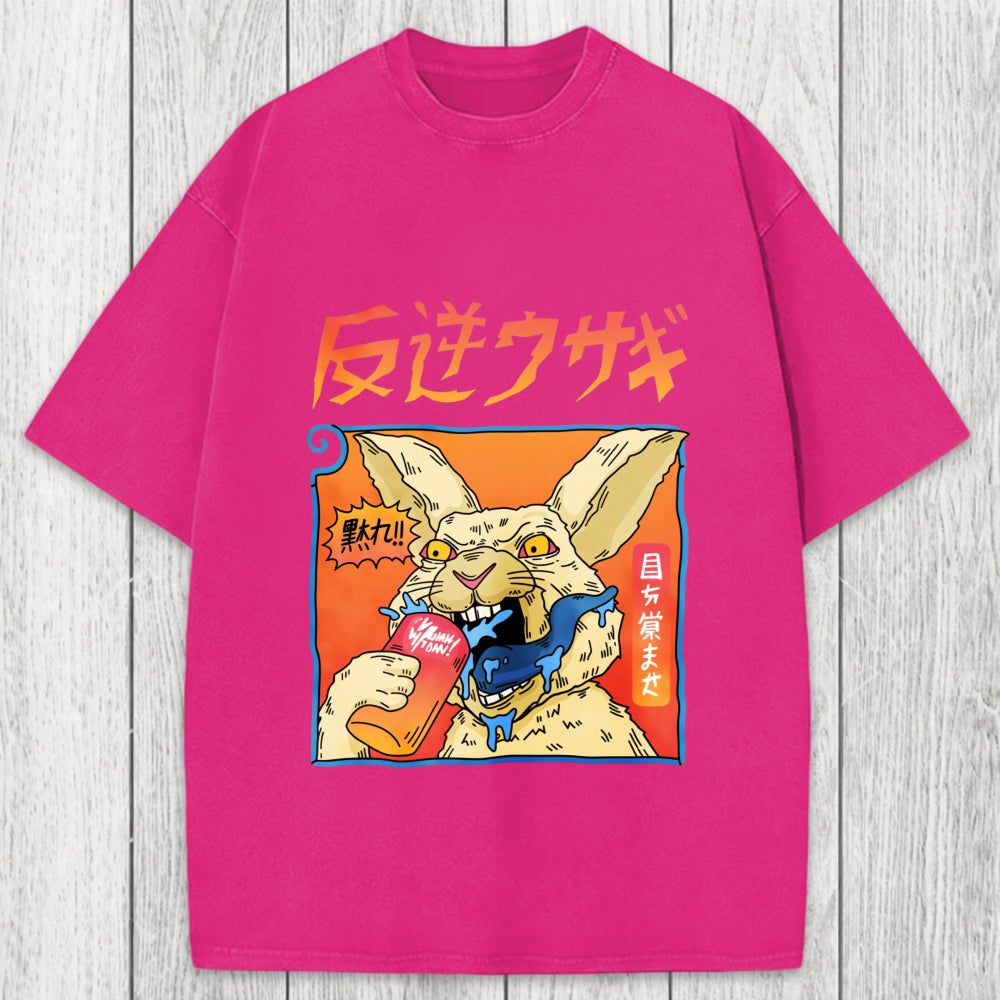 Tokyosol Rebellious Rabbit Washed T-Shirt