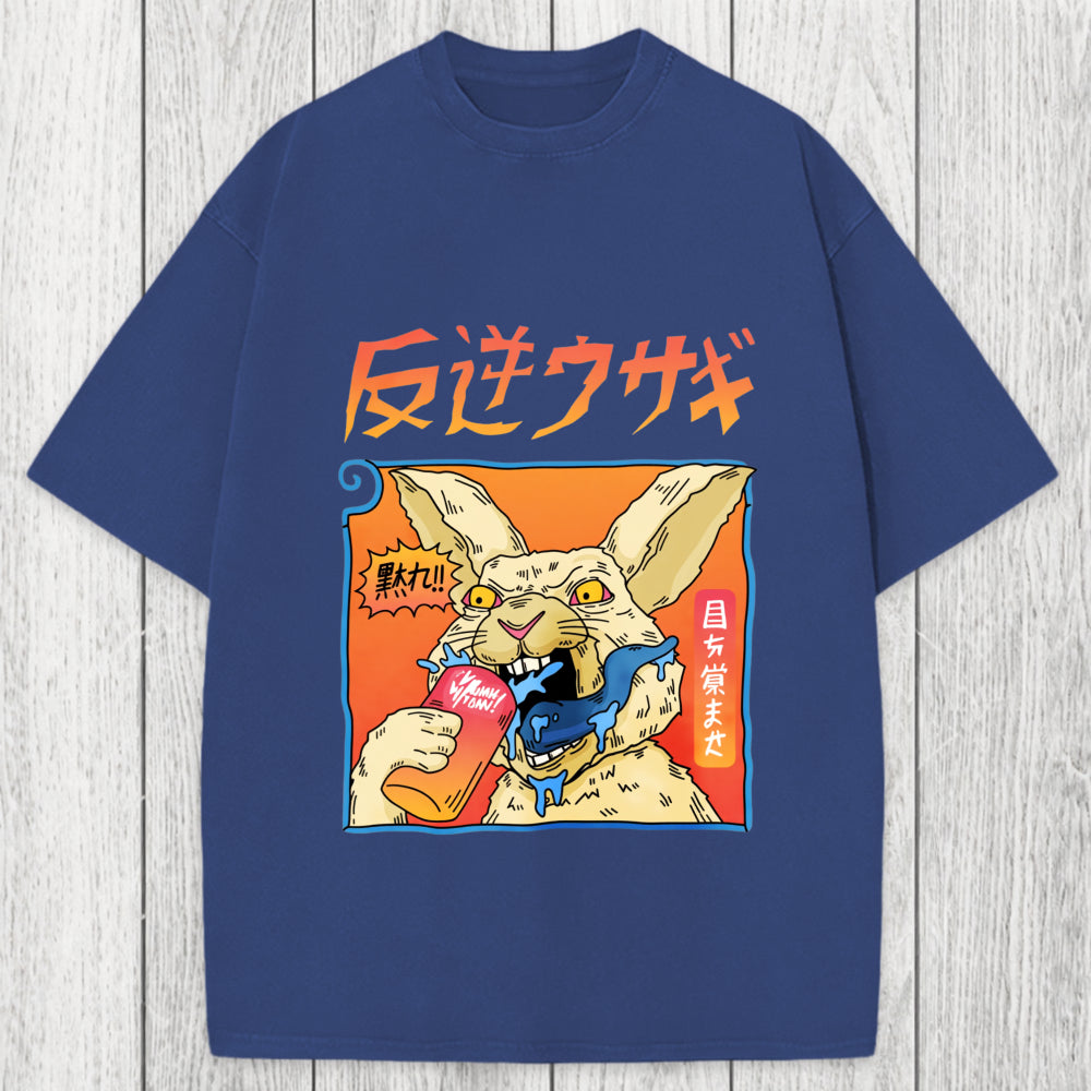 Tokyosol Rebellious Rabbit Washed T-Shirt