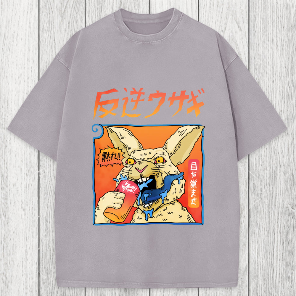 Tokyosol Rebellious Rabbit Washed T-Shirt