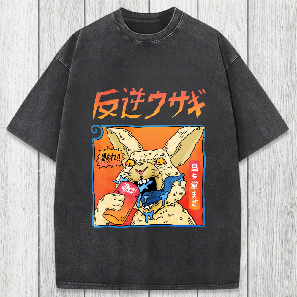 Tokyosol Rebellious Rabbit Washed T-Shirt