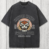 Tokyosol Hattori Lion Japanese Samurai Washed T-Shirt