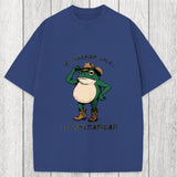 Tokyosol If I Shenan Once Funny Frog Washed T-Shirt