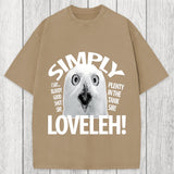 Tokyosol Simply Loveleh Owl Washed T-Shirt