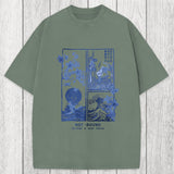 Tokyosol Not Bound Japanese Print Art Washed T-Shirt