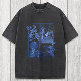 Tokyosol Not Bound Japanese Print Art Washed T-Shirt